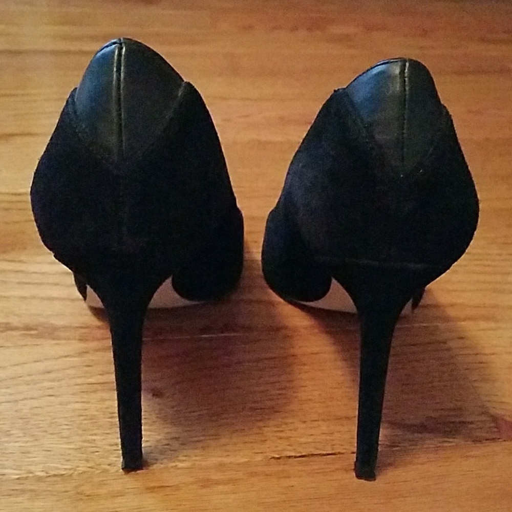 Sam Edelman Pumps suede 4.5 inch heel black - Picture 2 of 8